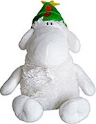 Sheepworld - 49773 - Schaf mit grüner Weihnachtsmütze, 18cm, Plüsch, waschbar bis 30 Grad