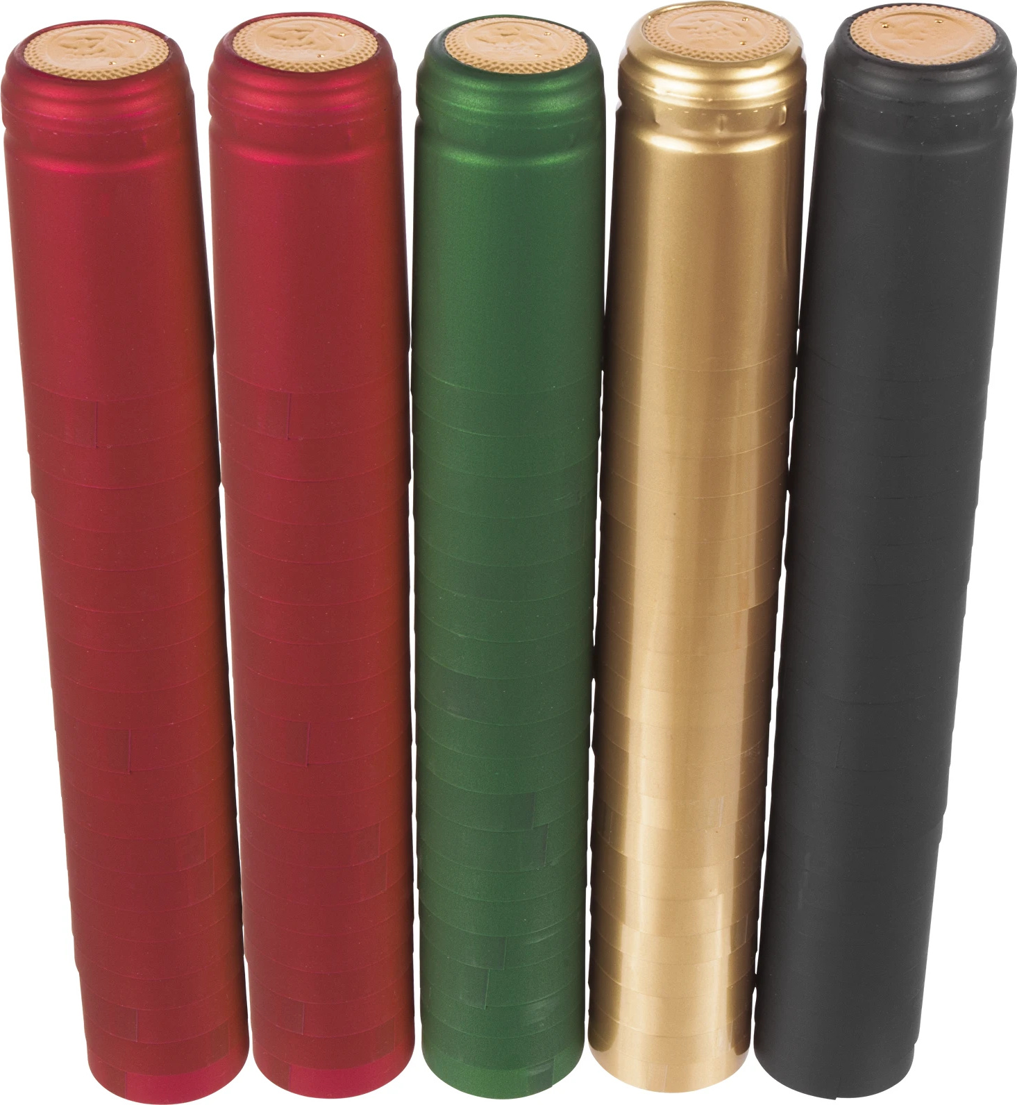 Alcofermbrew Schrumpfkapsel Mix 200 Stück - Schrumpfkapseln Für Weinflaschen, Dekorative Thermokapseln Mit Abrissstreifen