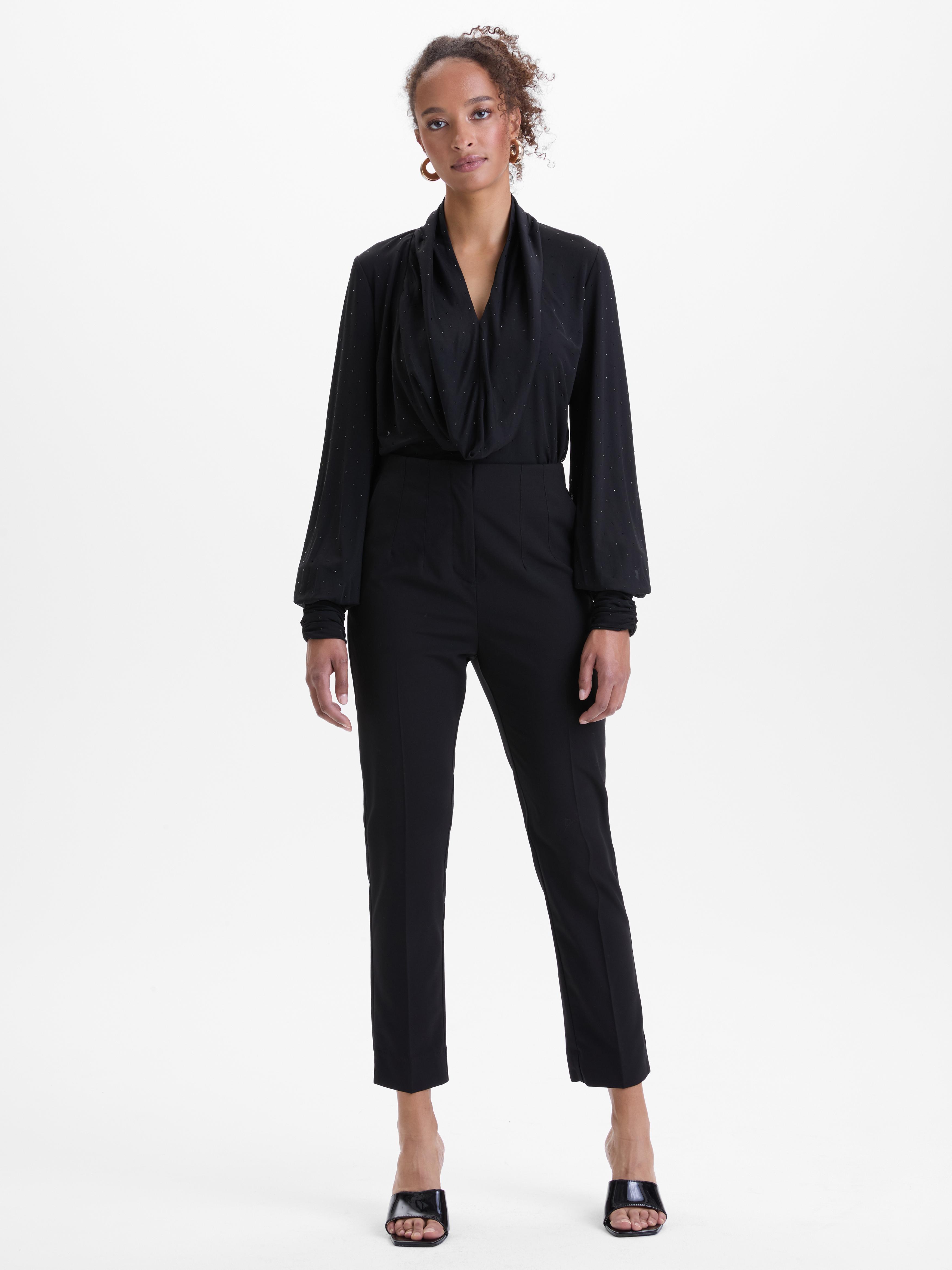 D'Orsay Orsay Damenhosen mit Slim Fit und Stretch-Anteil in Schwarz, Größe 36 1001361A00877__36