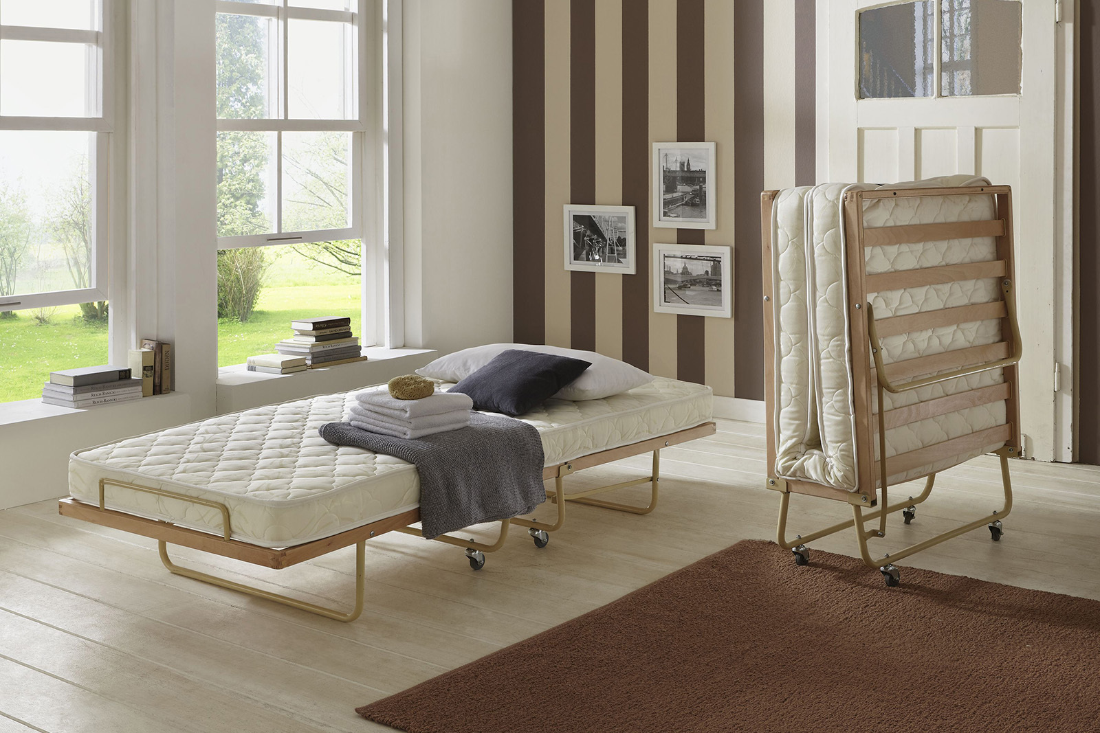 Fun-Möbel Raumsparbett Gästebett - Sleepers 3 - Komplettset Buche 90 x 200 cm