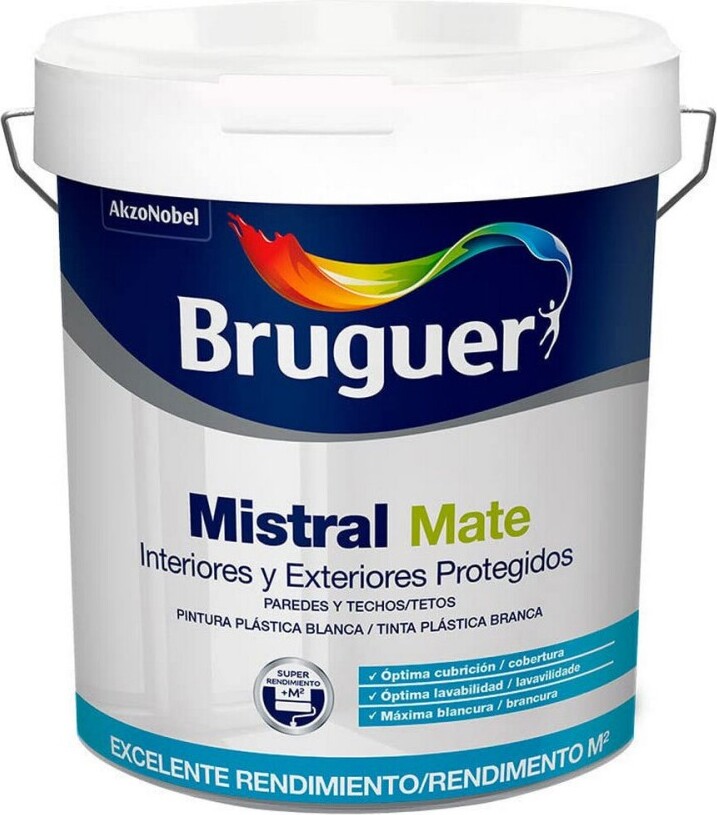 Farbe Bruguer Mistral 5586676 Schwarz 750 ml S7912220