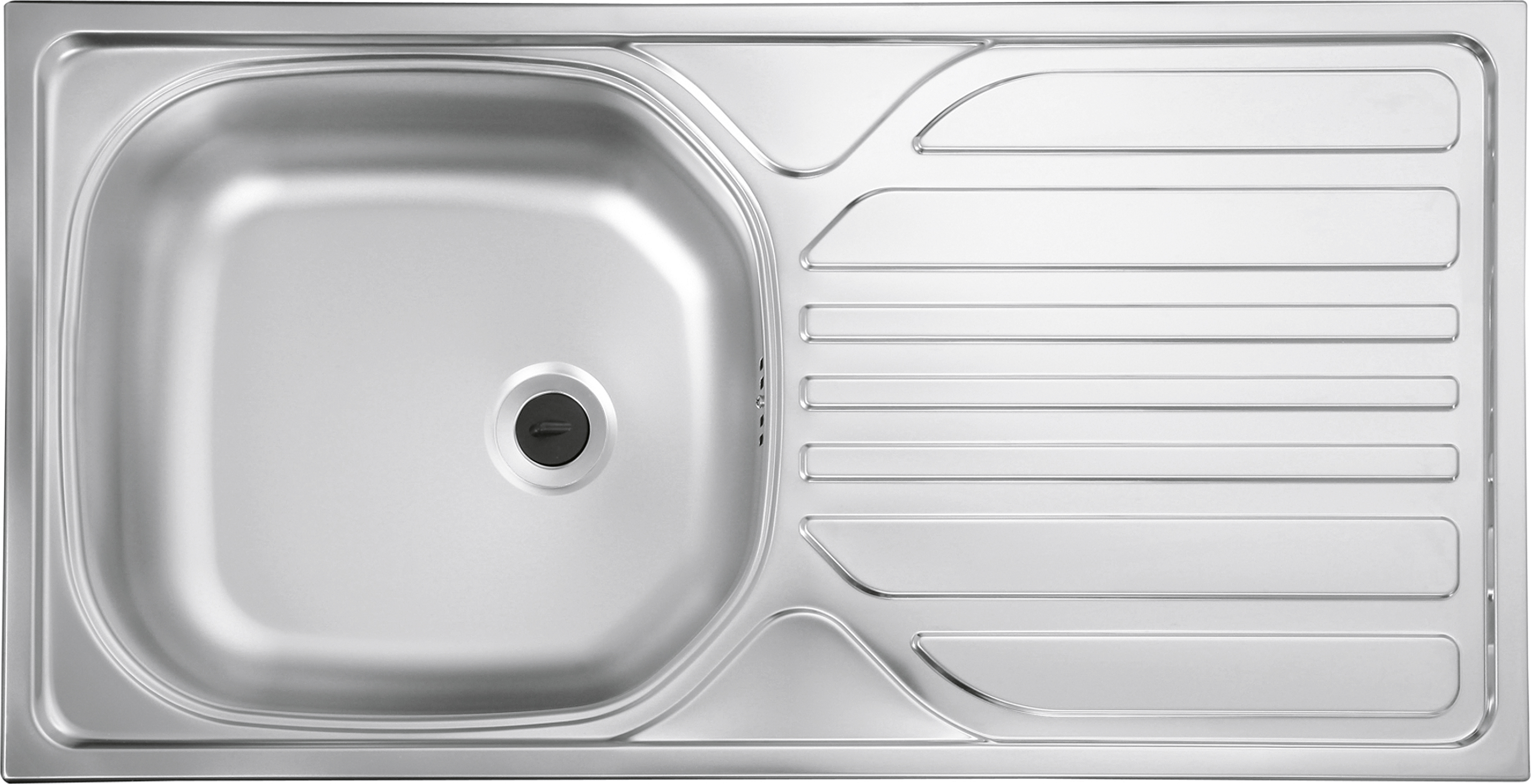 KINGO HOME Edelstahl Spüle 63,5x55,9 Cm – Extra Tief, Schwarz, Für Küche & Wohnmobil