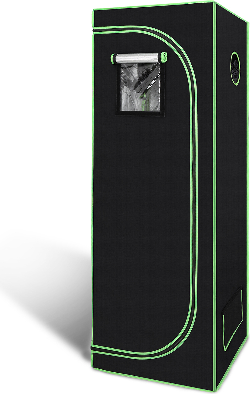 Hengda Grow Zelt für Pflanzen Zuchtzelt Gewächshaus Box Garten Anzucht Gemüse Kräuter Grow Schrank Indoor 60 x 60 x 180 cm Blumen klein Tomaten RL-HG6858-1-HDb
