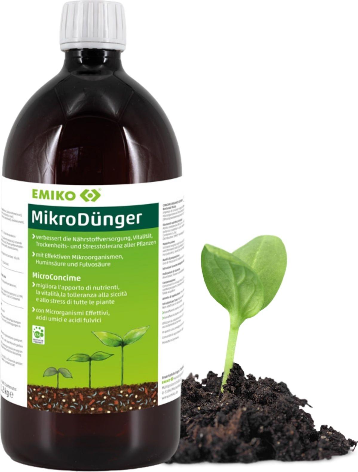 Emiko MikroDünger 1,2kg organischer Dünger mit Effektiven Mikroorganismen