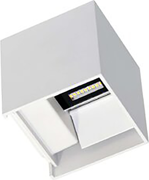 Beneito & Faure IP54 6,8 W weiße LED-Wandleuchte mit verstellbaren Lamellen 3000 K BF3983