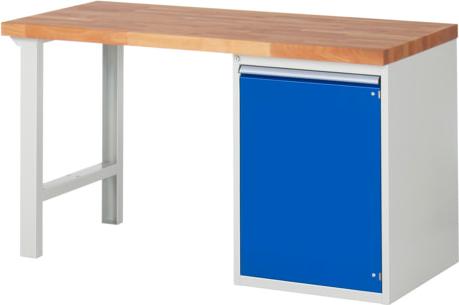 Rau Werkbank mit 1 Schrank - 840 x 1.500 x 700 mm (HxBxT) - Traglast 1.000 kg - Buche
