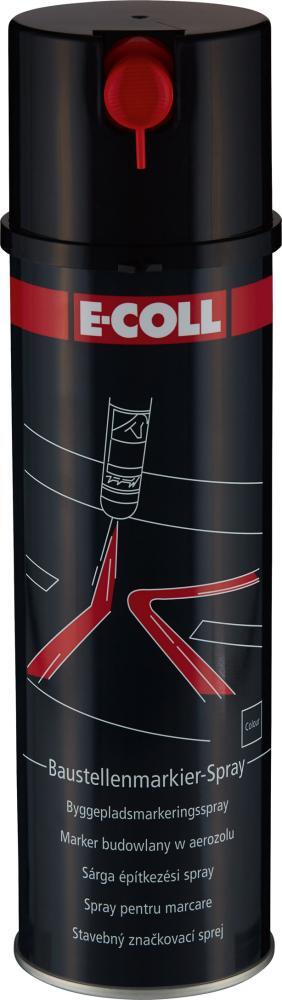 Baustellenmarkierspray 500ml schwarz E-COLL EE H229: Behälter steht unter Druck: Kann bei Erwärmung bersten