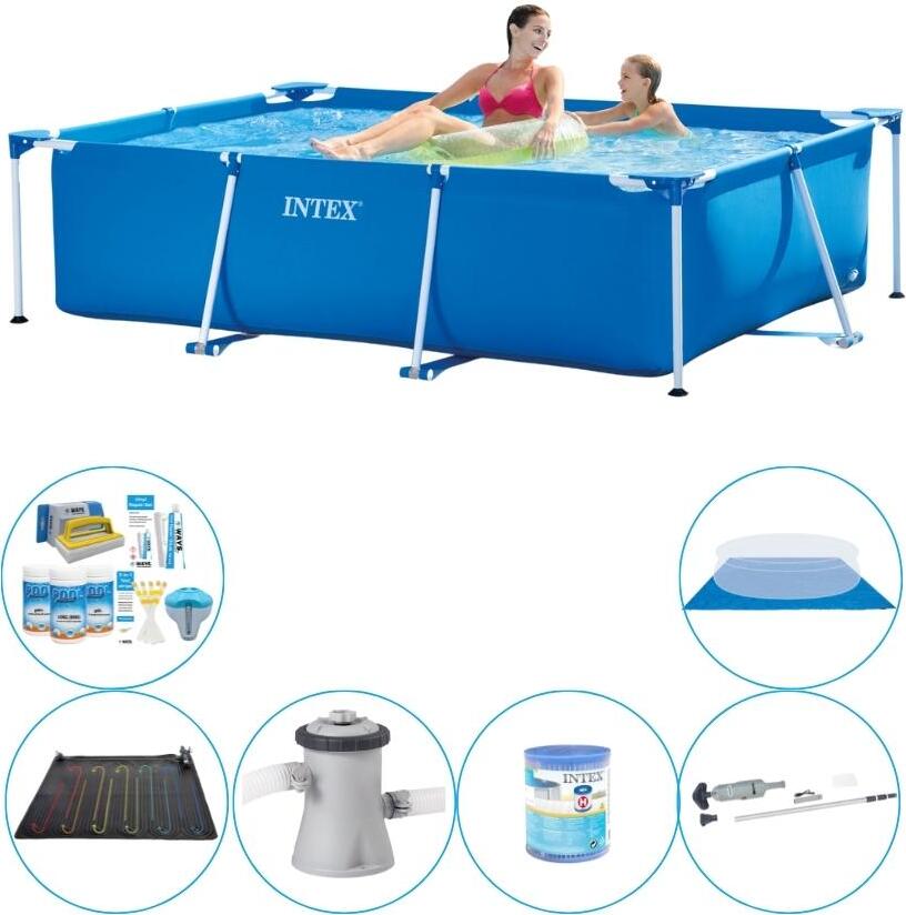 Intex Rámový bazén Rechteckig 220x150x60 cm - 7-členný - Bazénová ponuka