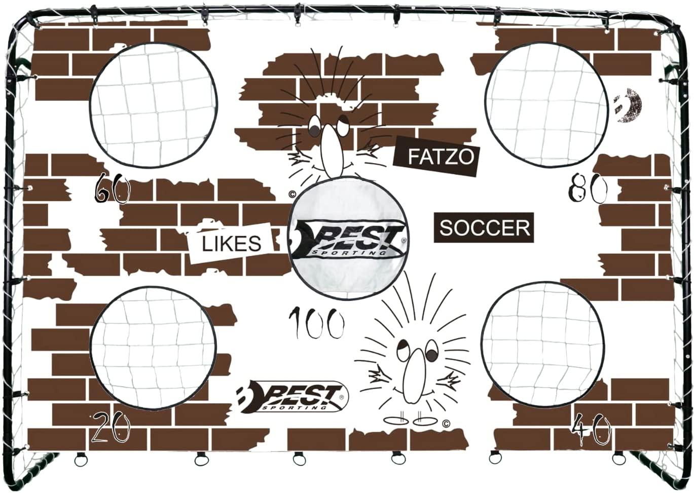 Best Sporting Fußballtor FATZO 213 x 152cm mit Netz und Torwand für Torwandschießen