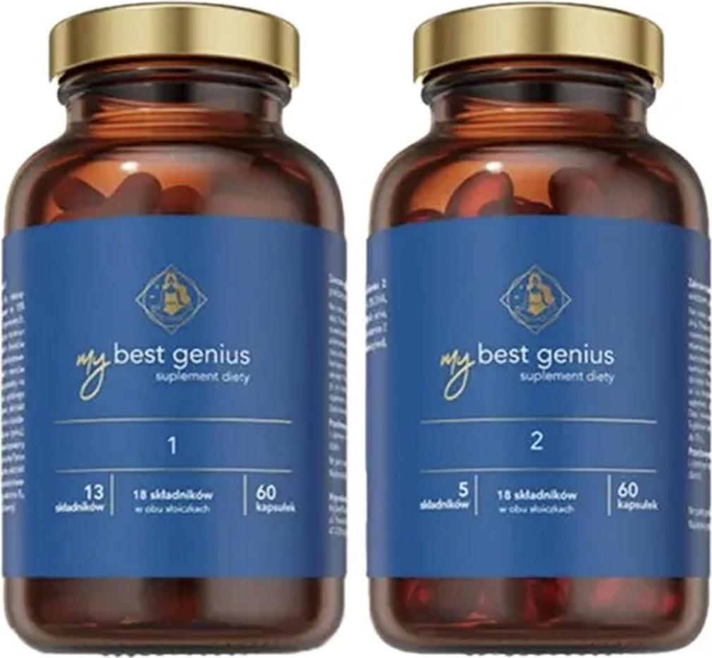 MyBestPharm MyBestGenius, 120 Kapseln - Nahrungsergänzung für geistige Leistungsfähigkeit MBP217