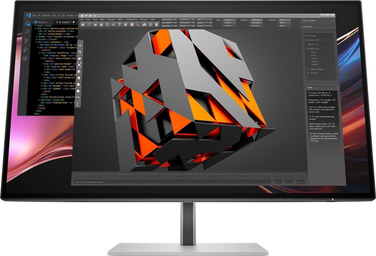 HP Series 7 Pro 27-palcový monitor QHD Thunderbolt 4 – 727pu bez PVC, 68,6 cm (27"), 2560 x 1440 px, Quad HD, LCD, 5 ms, Strieborná