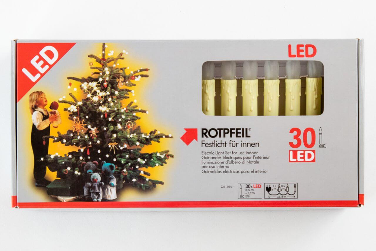 Rotpfeil Led Lichterkette 30 Tlg Aussen LED Topkerzen Lichterkette 30 flg Rotpfeil | Kaufland.de