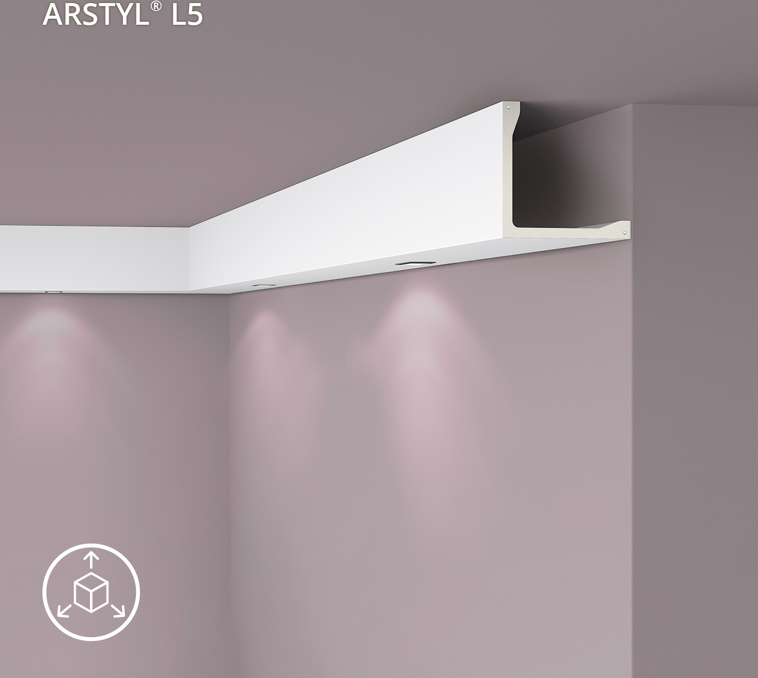 NMC L5 ARSTYL Abdeckleiste Zierleiste Eckleiste Stuckleiste 2 m