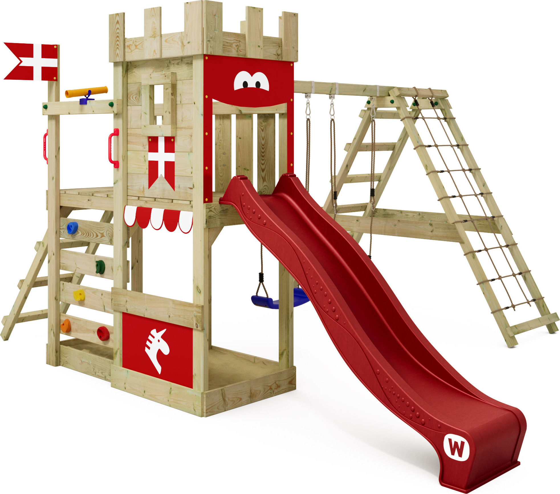 WICKEY DragonFlyer torre gioco con altalena e scivolo,