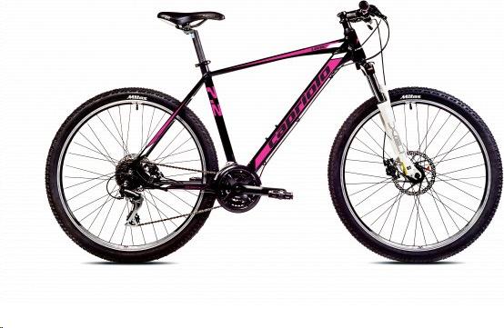 Capriolo LEVEL 7.2 27.5"/19AL horský bicykel čierny, biely a ružový