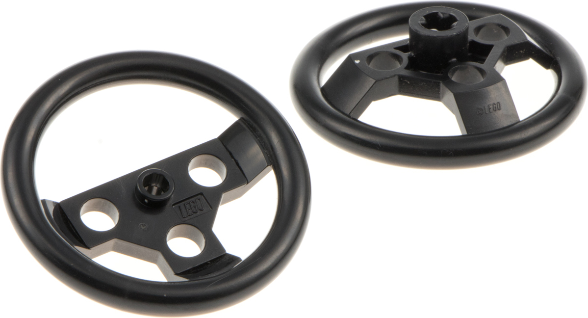 2x Lego Technic volant čierny veľký volant auto vozidlo 4125213 2741