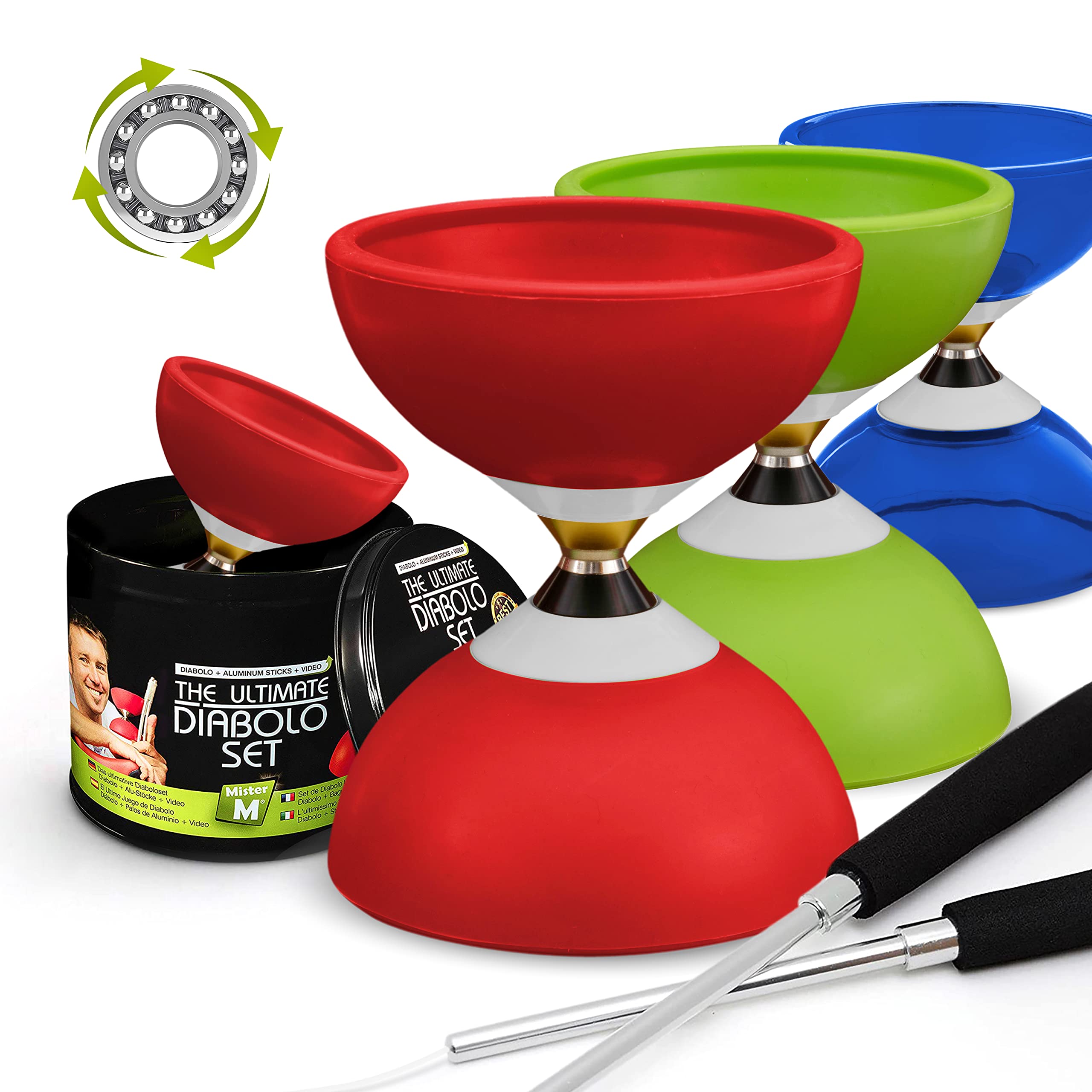 Eolo Diabolo Set LED Leuchtend Mit DVD | Gutes Gün Produktbild-Vorschau 4