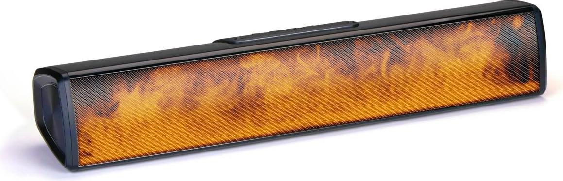 Soundbar Grundig s reproduktorom Bluetooth a hudobným boxom s plameňmi Bluetooth, USB, AUX a SD - Vrátane 8 svetelných režimov - Perfektný párty box - Výdrž batérie až 2,5 hodiny - Čierna