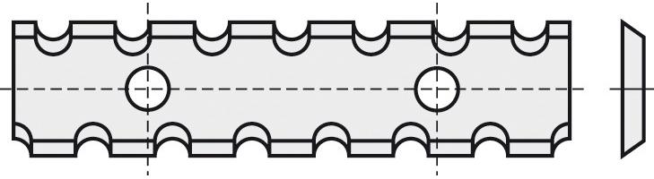 BRÜCK HW-WP 30 x 12 x 1,5 mm HC05 mit Spanbrechernuten | 40301288