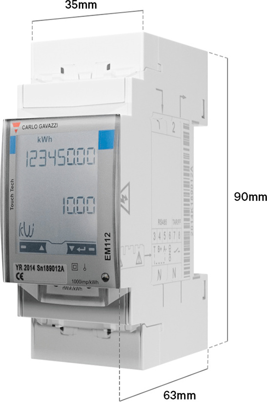 Wallbox Power Boost 1-phasig-MTR-1P-100A WPOWBOOSTMETMONOX