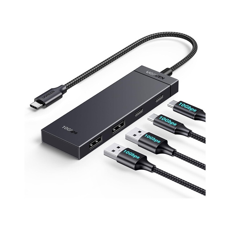 Rozbočovač 2xusb3.0a, 2xusb-c 3.2, vstup USB-C CM806 UGREEN