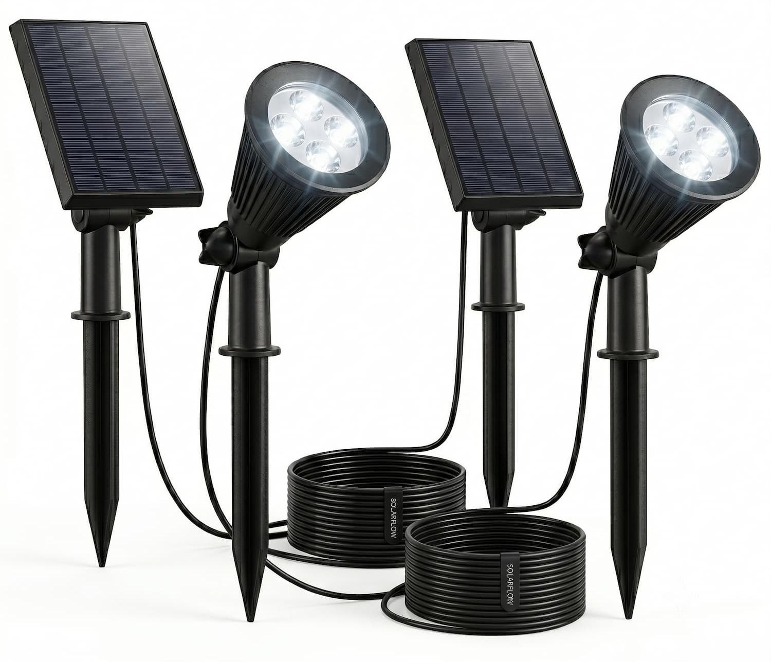 LUMISKY Set Mit 2 Solarstrahlern SPIKY 200lm