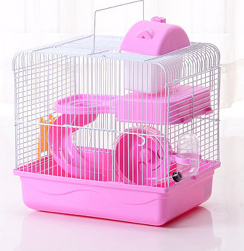 Mmgoqqt Käfig für Hamster oder Mäuse Kleine Nagetiere,Rosa Kau-LAHXYDBKF-221121080