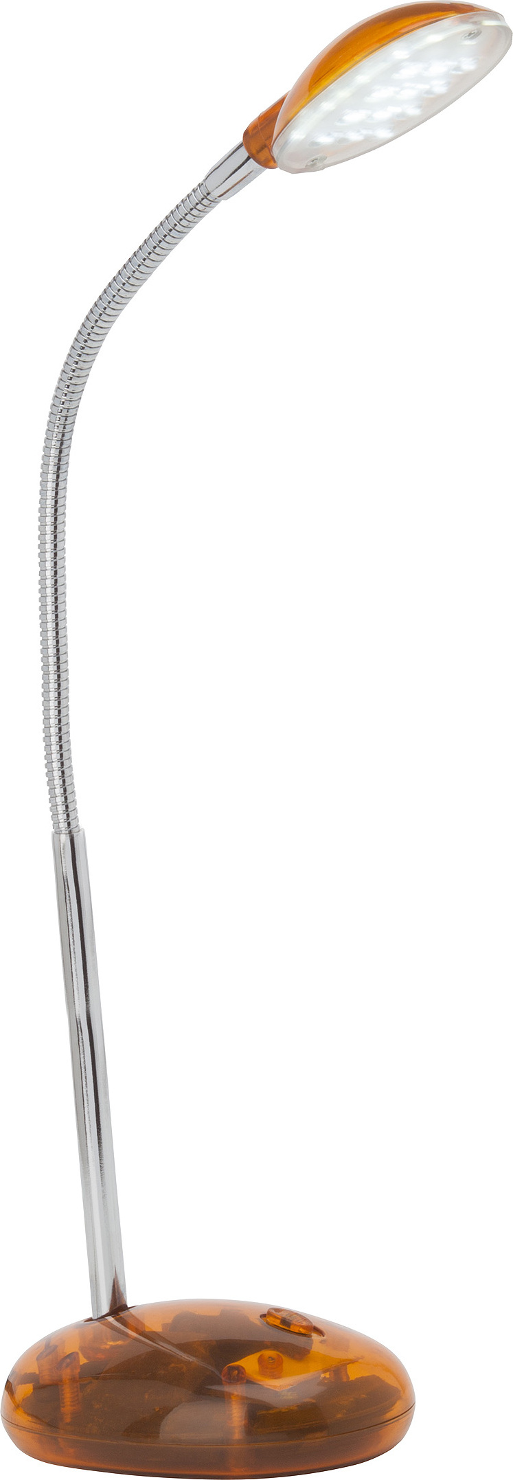 BRILLIANT LED Tischleuchte Timmi | zeitlose Bürolampe | Kunststoff/Metall | orange | Individuell einstellbar G92927/07