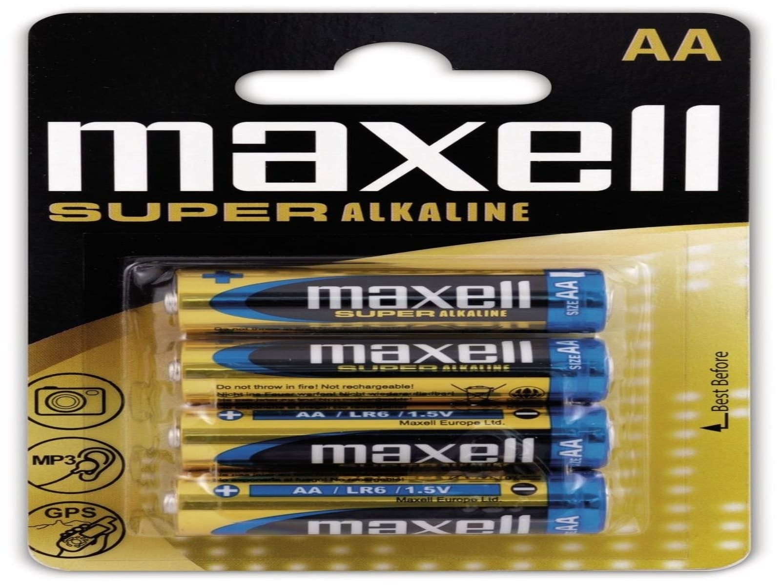 Maxell Alkaline Ace, Alkali, 1.5 V, 23 g, AA 774409.04.EU