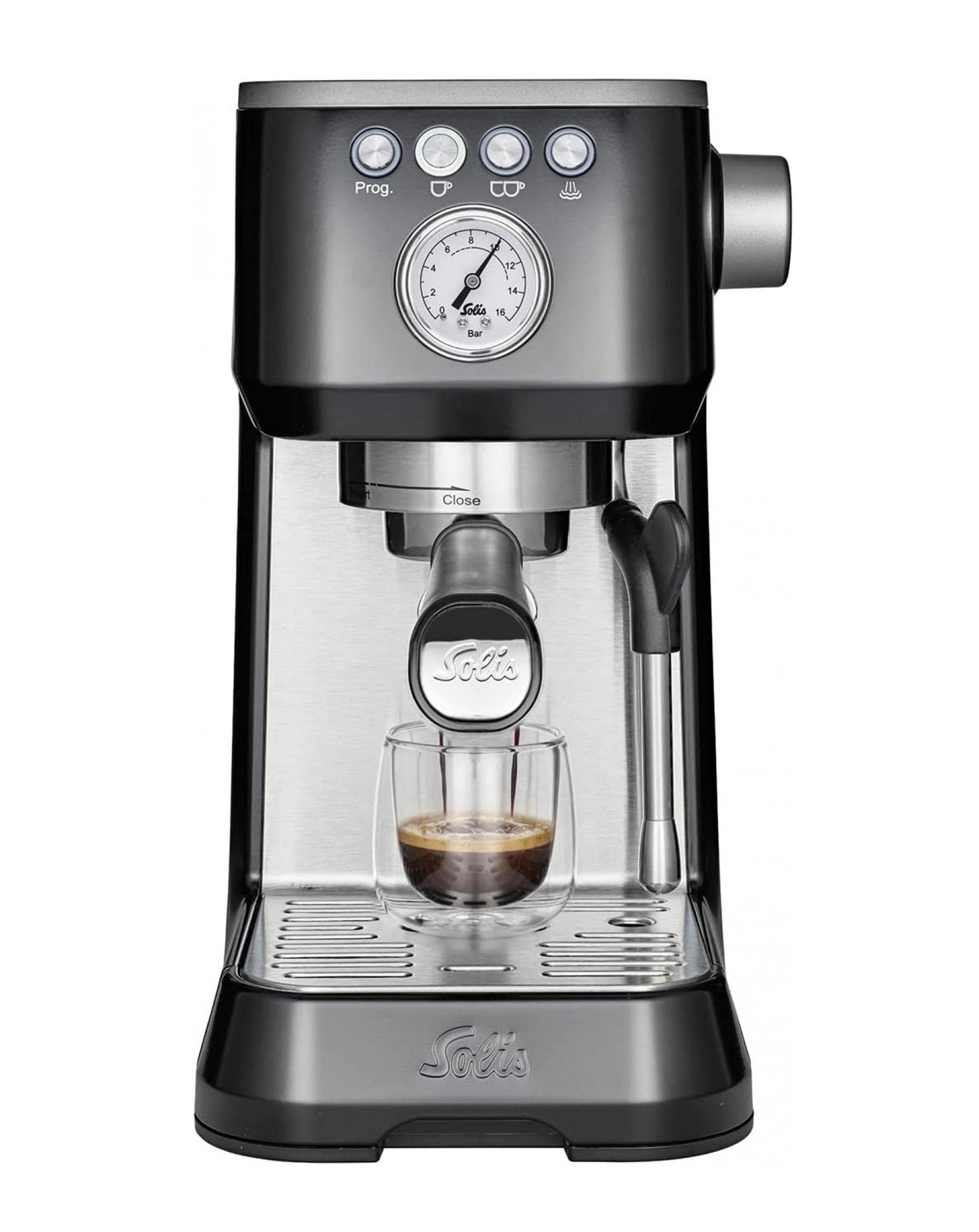 Solis Solis Barista Perfetta Plus 1170 V2 espresso - piestový kávovar - kávovar na zrnkovú kávu - čierny