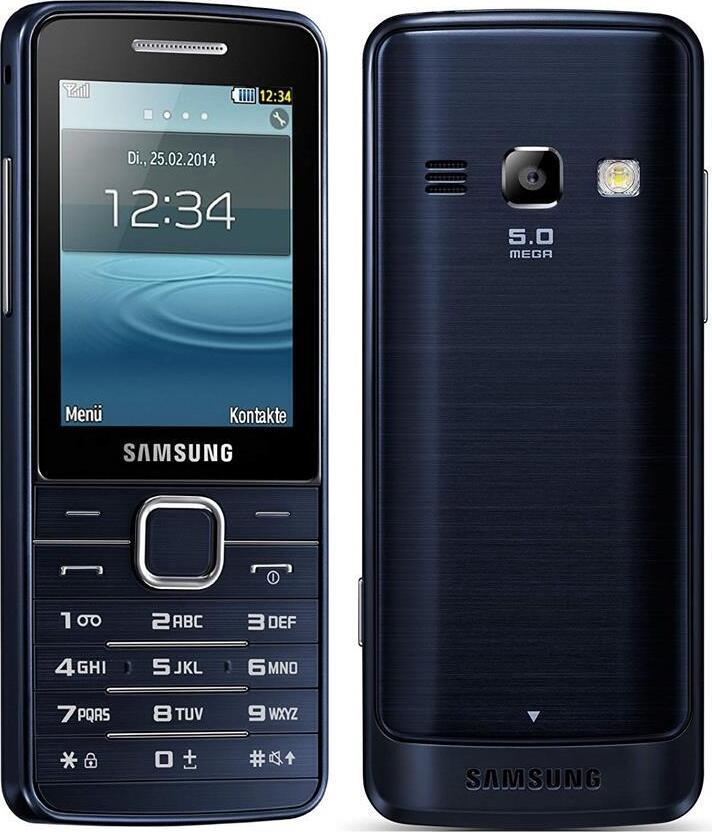 Samsung GT-S5611 Black Blue Dual Sim MP3 UKW Radio Kamera Bluetooth microSD Tasten Handy