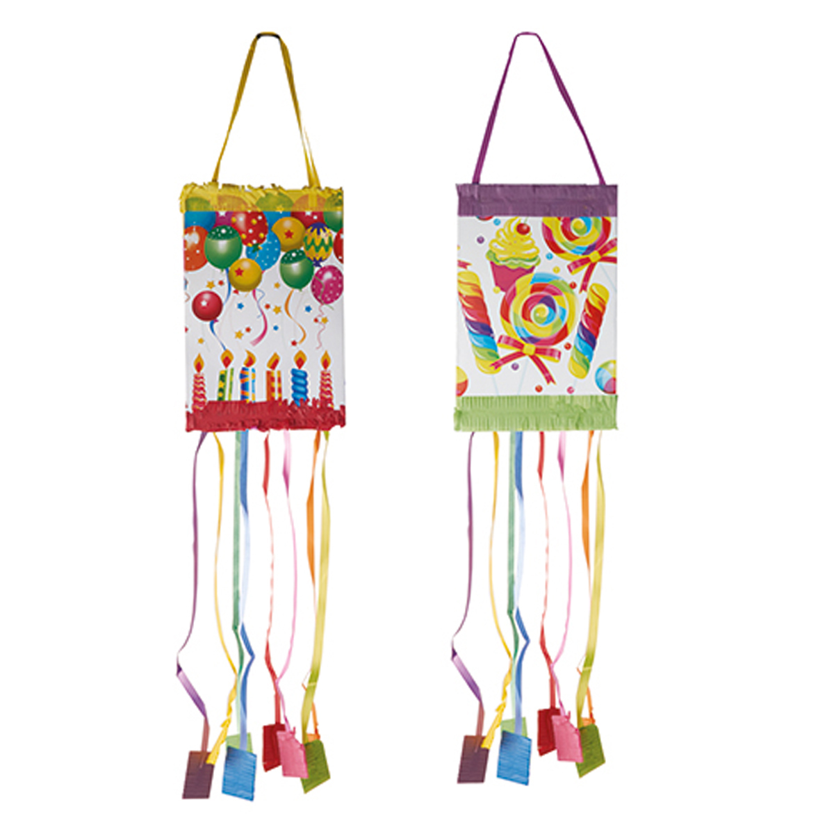 Urna Porta Caramelle Cubo Compleanno Multicolore 20cm - Scritta Buon Compleanno