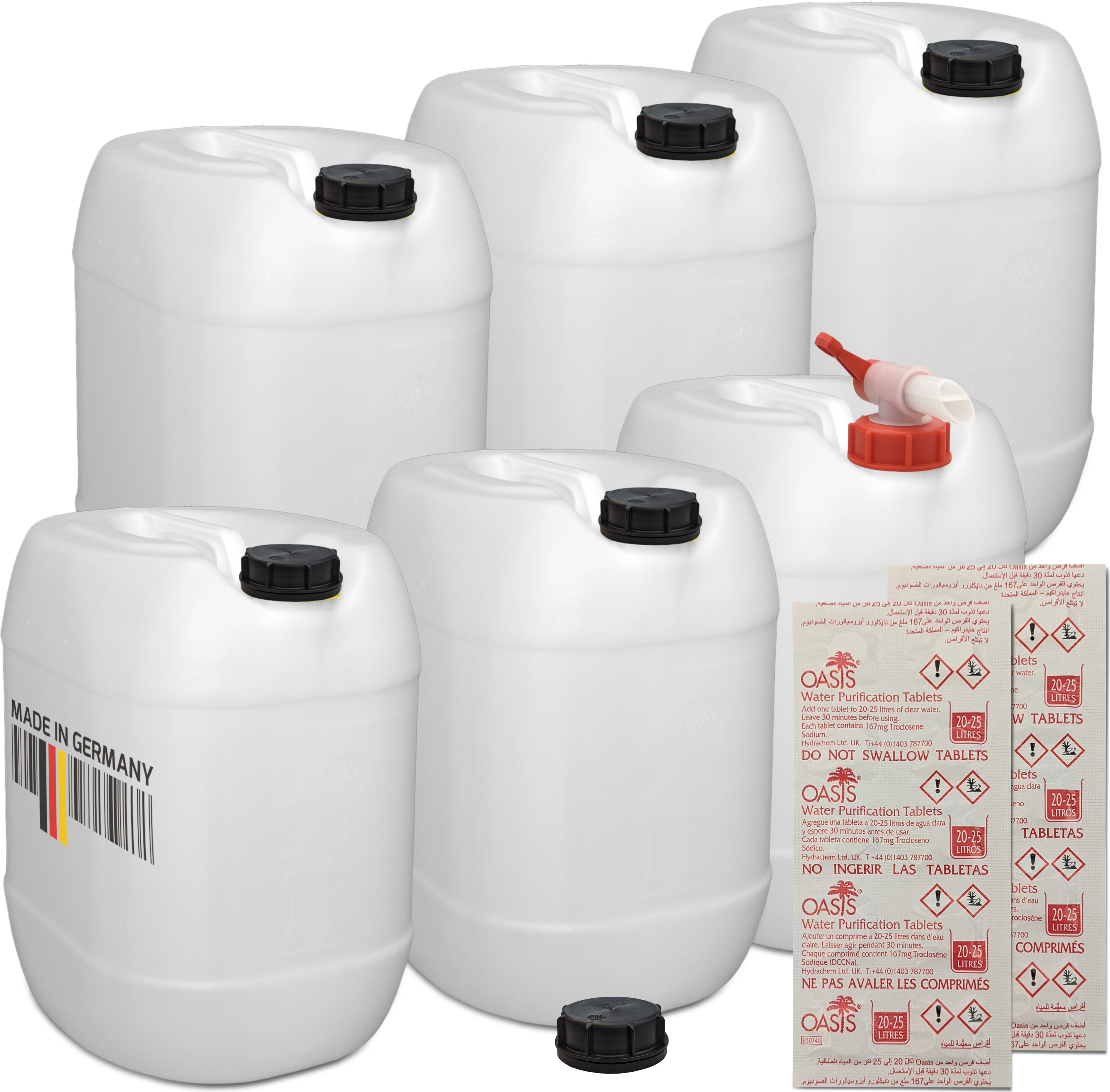 Baril en plastique avec couvercle – 30 gallons, dessus ouvert, naturel S-19419 - ULINE