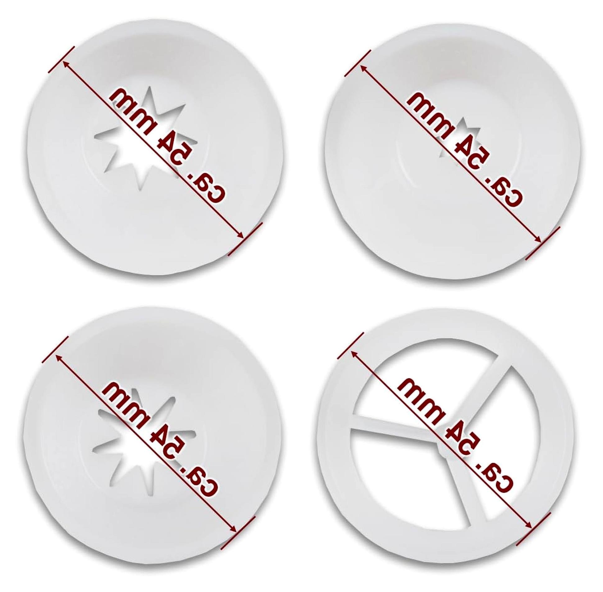 Markenlos Churros Vorsatz Set BCP2 | 4-tlg. Aufsatz für Wurstfüller | Passend NUR für Modelle BT03, BT05, BT07 | Churros Maker Zubehör