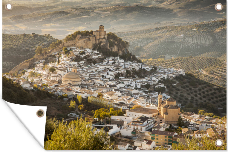 MuchoWow® 120x80 cm Outdoor-Poster Gartendeko Sichtschutz Garten Poster für den Garten Montefrio 133|38433107