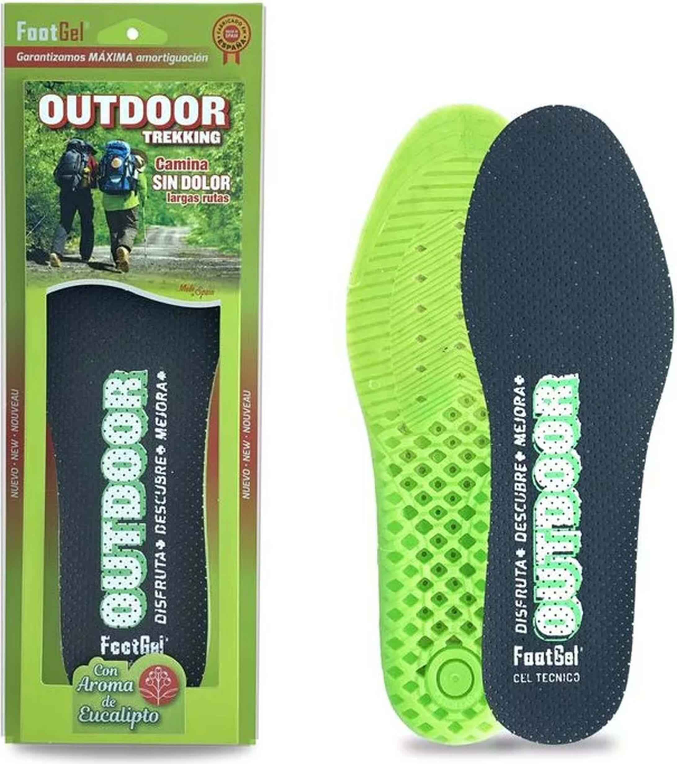 Footgel Camino De Santiago Einlegesohlen Grün EU 43-47 Grün EU 43-47 630003