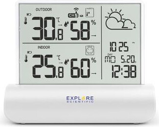 Explore Scientific WSH4501 Weiß LCD