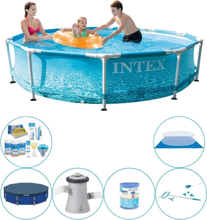 Intex Metal Frame beach side 305x76 cm - Bazén s príslušenstvom