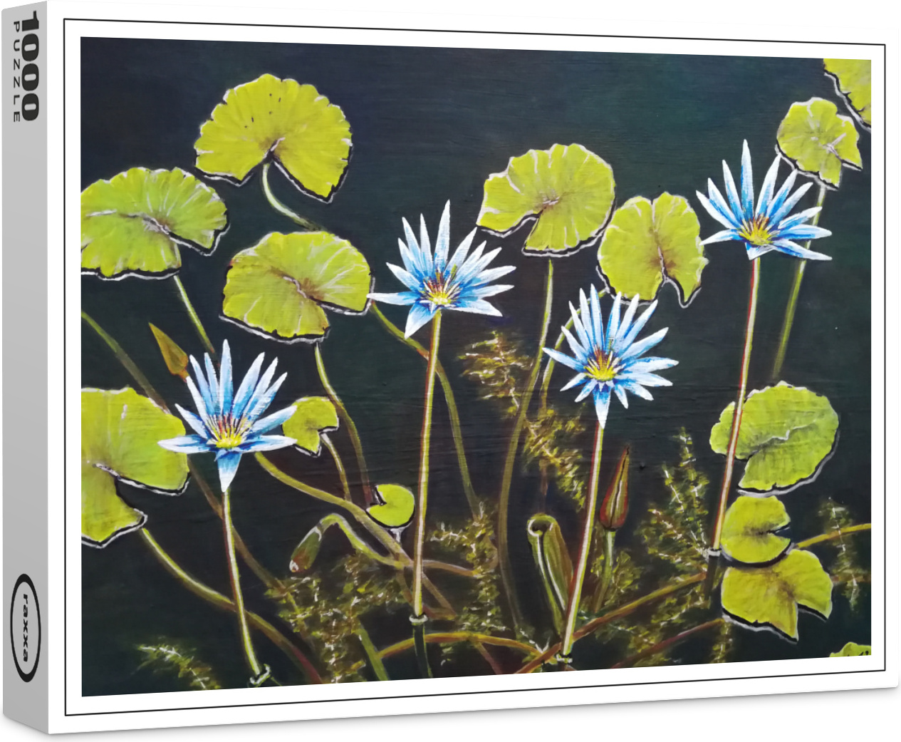 raxxa Premium-Puzzle "Seeblumen", 1000 Teile 1-14270-1726-134