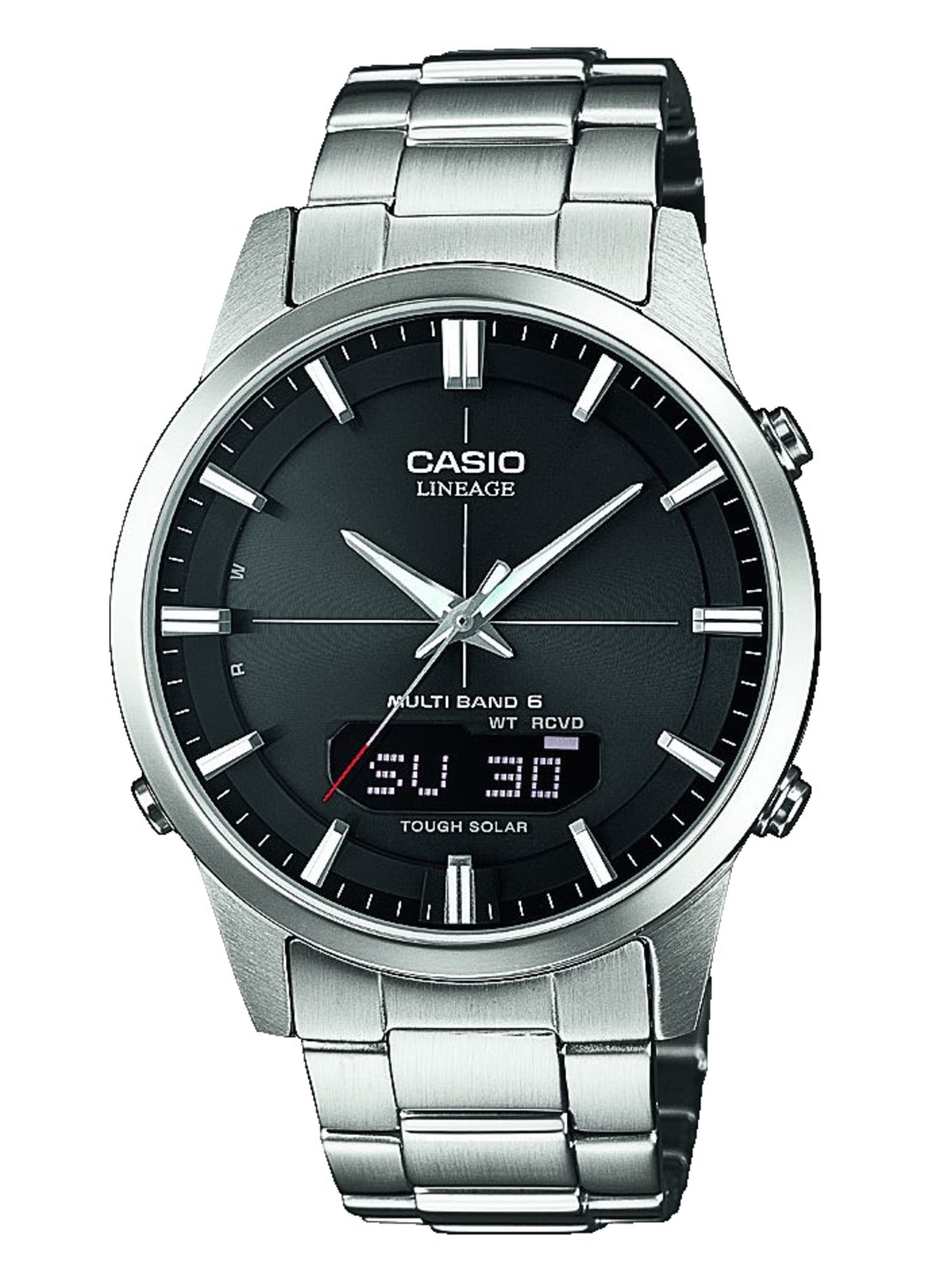 Funkuhr Solar Armbanduhr Herren Uhr Casio