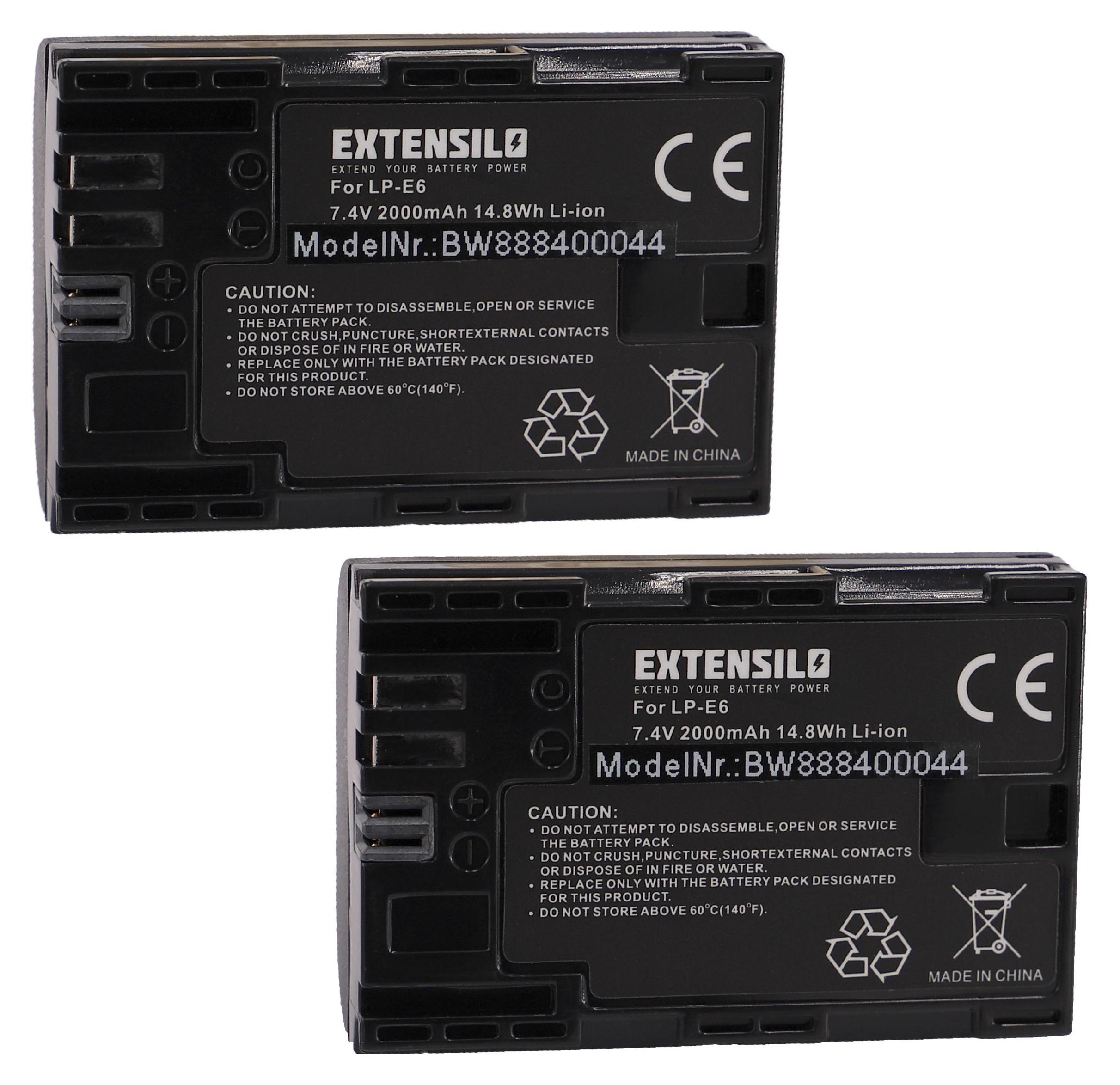 EXTENSILO 2x Akku Für Canon PowerShot SX500 Is, SX510 HS, SX530 HS, SX600 HS, SX520 HS – 1000 MAh, Li-Ion