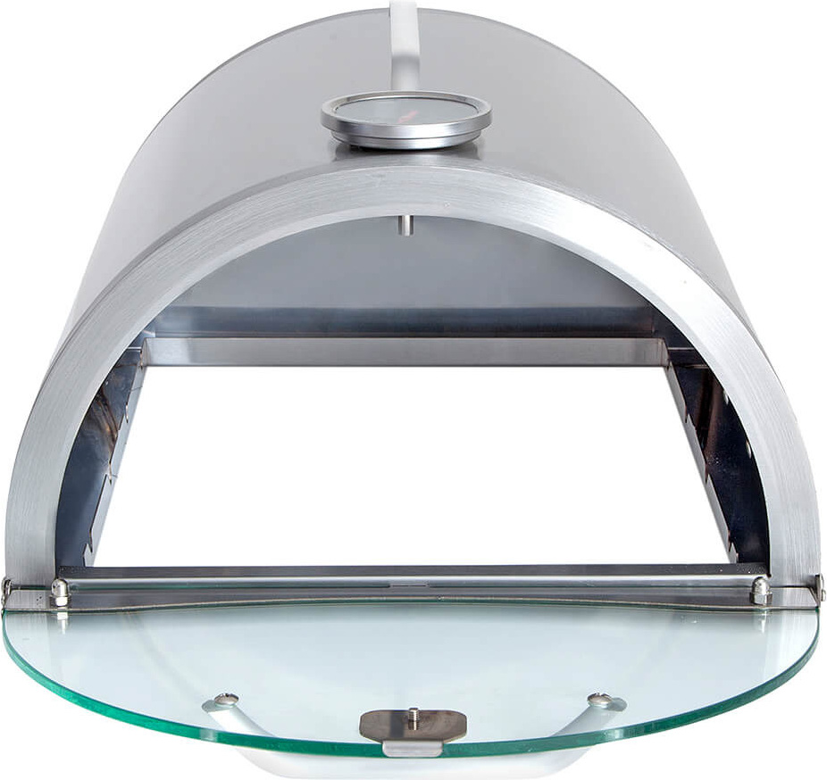 Box na pizzu s kameňom na pizzu - nástavec na plynový gril a plynový horák 35x32cm