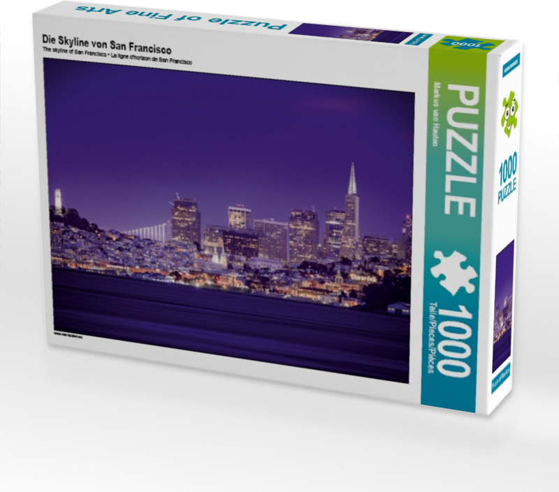 Calvendo Die Skyline von San Francisco 1000 Teile Puzzle quer 640x480mm, van Hauten Markus; 7422663