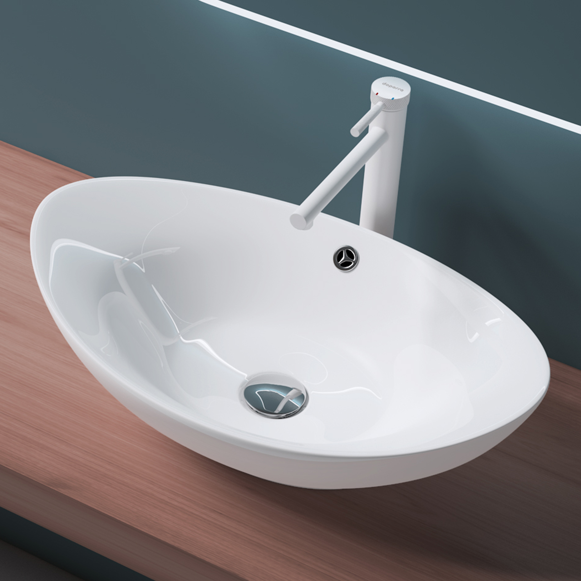 Mai & Mai Aufsatzwaschbecken Oval aus Keramik | Kaufland.de