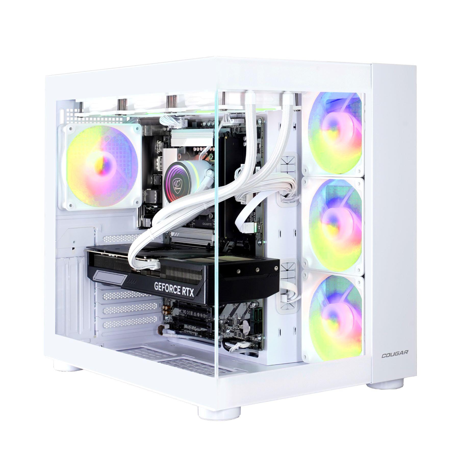 COUGAR Gaming-PC FV150 WT 7512 Core Ultra 5 245KF vodné chladenie 32GB DDR5 RAM 1TB SSD RTX 5060Ti (16GB) Windows 11