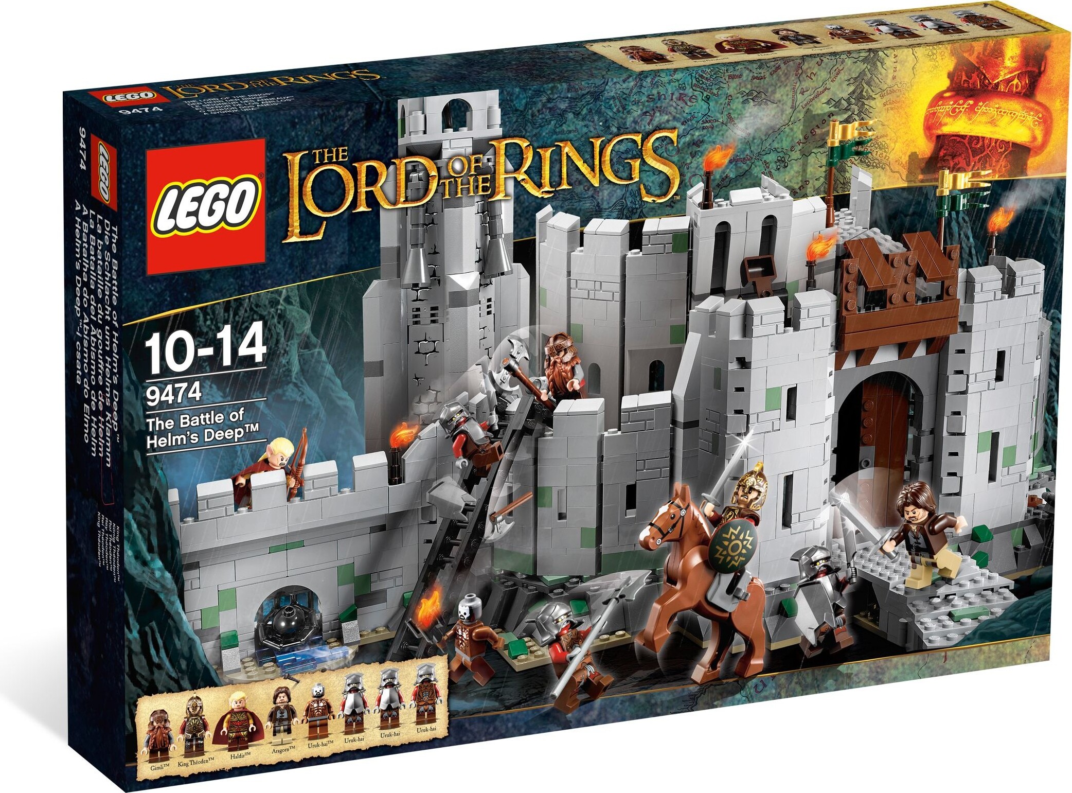 Lego 9474 Der Herr Der Ringe Die Schlacht Um Helms Klamm 8 Figuren Festung