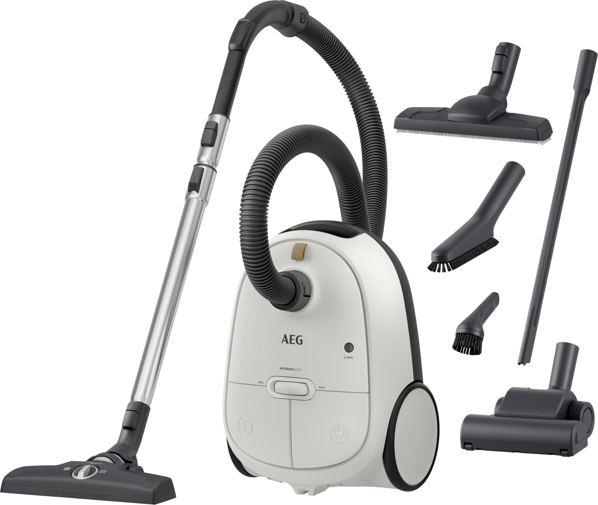 AEG HYGIENIC 6000 Staubsauger mit Beutel AB61H6SW Weiß 900258615