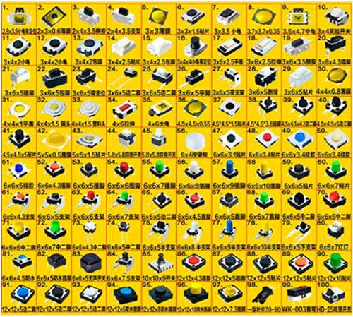 Funduino Miniatur Taster Set mit 500 Tastern