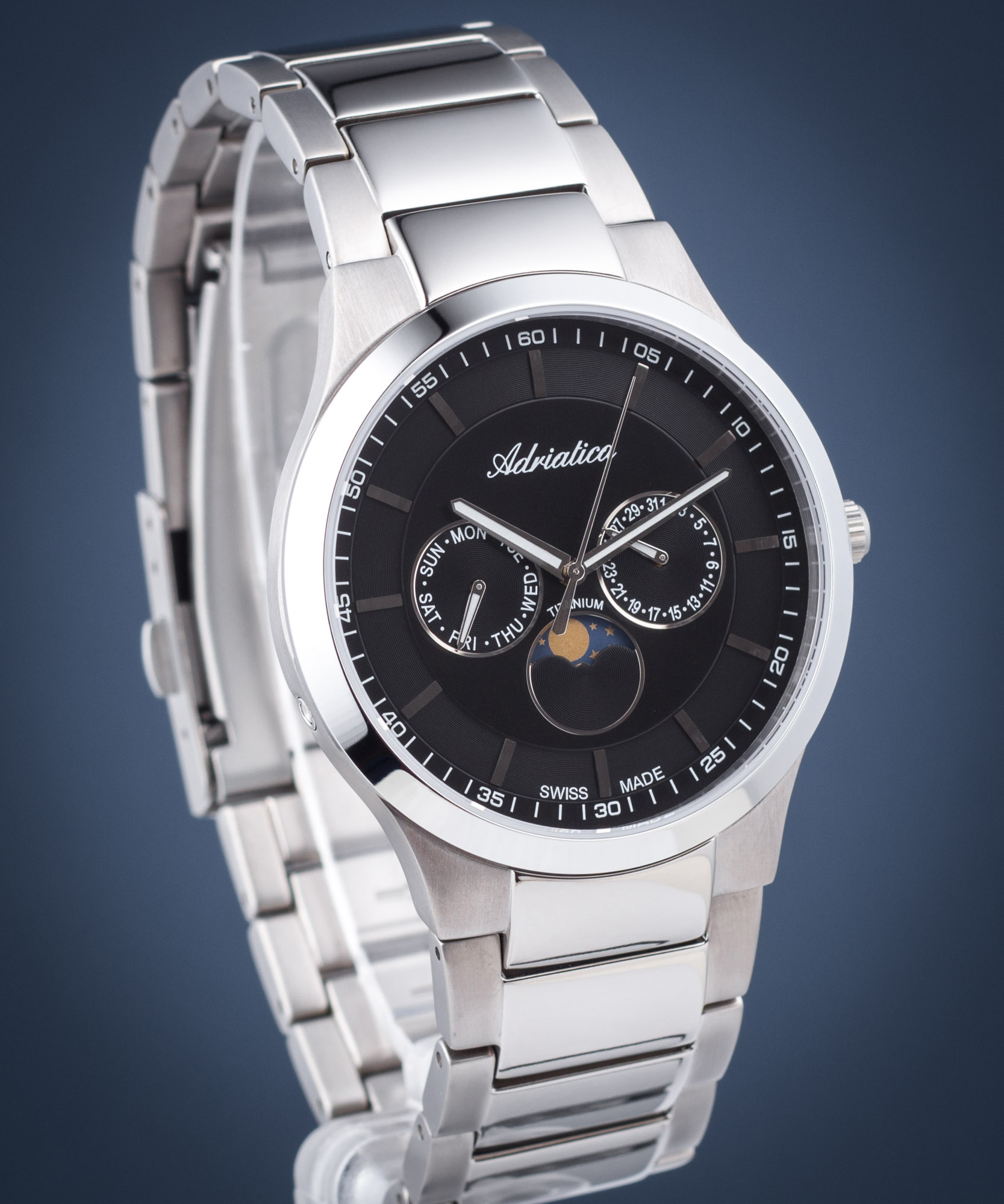 Pánske hodinky Adriatica Moon Phase
