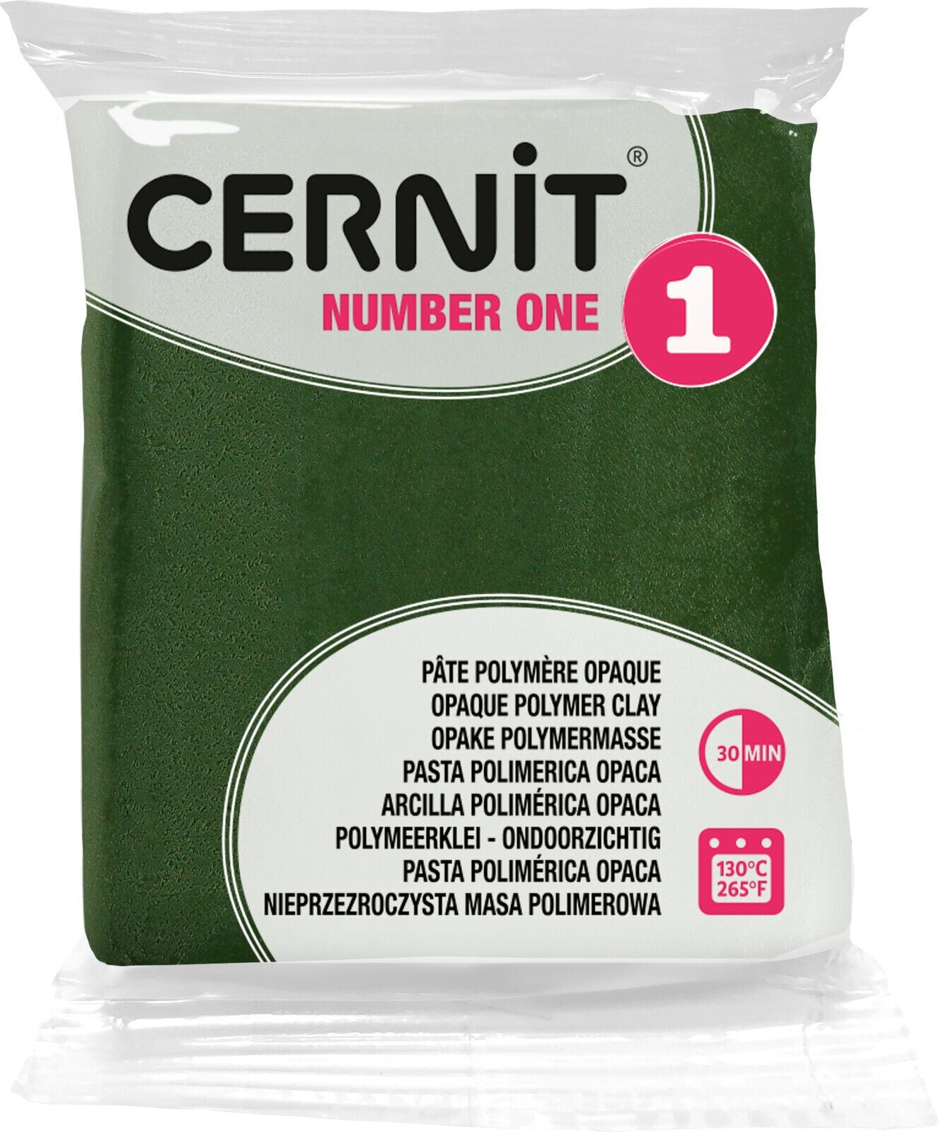 Cernit Polymer Clay N°1 Polymer-Ton Olive 56 g CE0900056645C